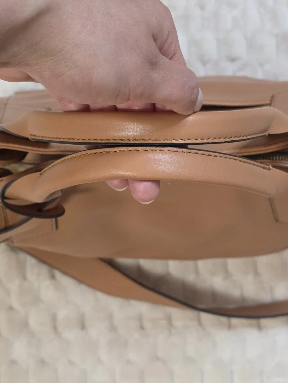 RADLEY LONDON Tan Leather Baylis Zip Top Multiway Shoulder Bag